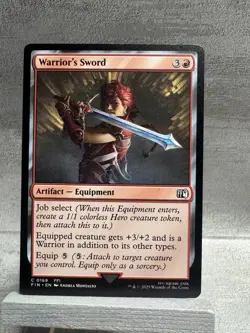 0169 Warrior's Sword FFI FIN Final Fantasy MTG TCG Card - Image 1