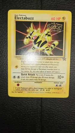 Electabuzz #2 - Warner Bros Movie Black Star Promo Pokemon TCG NM - Image 1