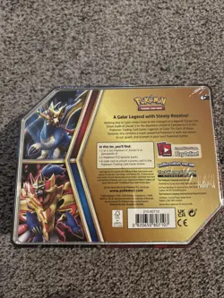 Pokemon TCG 2022 Legends of Galar Tin Zamazenta V Sealed New - Image 2