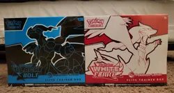 Pokemon Center Black Bolt and White Flare ETB (Both Sets) IN HAND - Image 1