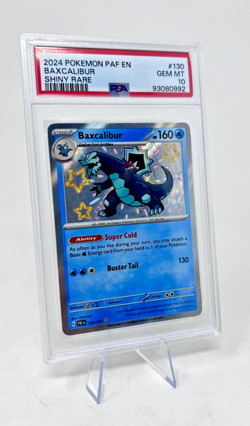 Pokemon Paldean Fates Baxcalibur 130/091 Shiny Rare PSA 10 GEM MINT 💎 - Image 1