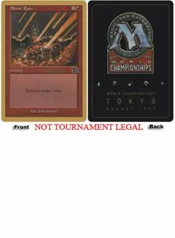 Stone Rain (Mark Le Pine - 1999) World Championship PLD Red Common CARD ABUGames - Image 1