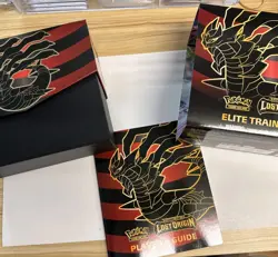 Pokemon LOST ORIGIN ETB NO PACKS OR PROMO Great storage solution Sleeves - Image 2