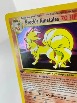 1st Edition Brock's Ninetales 3/132 - Gym Challenge - Holo - Pokemon - NM - Image 2