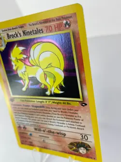 1st Edition Brock's Ninetales 3/132 - Gym Challenge - Holo - Pokemon - NM - Image 3