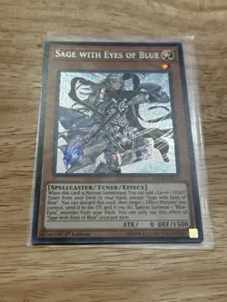 Yugioh Sage With Eyes Of Blue BLLR-EN055 Secret Rare 1st Ed NM - Image 1