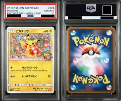 PSA 10 Pikachu 224/SM-P 20th Anniversary Campaign Promo Pokemon Card Japan 2018 - Image 3