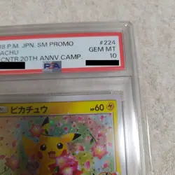 PSA 10 Pikachu 224/SM-P 20th Anniversary Campaign Promo Pokemon Card Japan 2018 - Image 3
