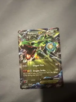 Pokemon TCG XY73 Rayquaza EX Black Star Promo Ultra Rare Holo Card LP Condition - Image 1