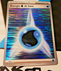 Pokemon Foudre Noire Francais Card Holo Carte Energie Eau SVE 019 BLK FR Mint - Image 1