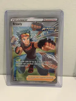 Pokemon TCG Brawly Chilling Reign Holo Full Art Ultra Rare Card 188/198 - Image 1