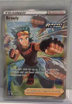 Pokemon TCG Brawly Chilling Reign Holo Full Art Ultra Rare Card 188/198 - Image 2