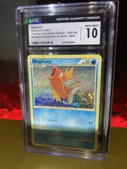CGC 10 Magikarp Holo 006/034 Trading Card Game Classic Blastoise/Suicune Deck - Image 1