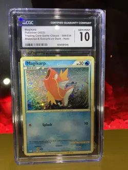 CGC 10 Magikarp Holo 006/034 Trading Card Game Classic Blastoise/Suicune Deck - Image 2