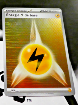 Pokemon Foudre Noire Francais Card Holo Carte Energie Elec SVE 020 BLK FR Mint - Image 1