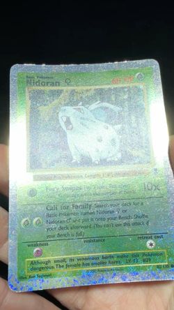 Nidoran F Reverse Holo Pokemon Card Legendary Collection 82/110 Ungraded LP+ - Image 2
