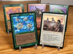 MTG MISPRINT CRIMP (X5) - Fallen Empires, Homelands, Leaping Lizard +4 others. - Image 1