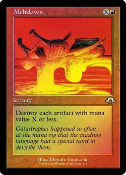 Meltdown Foil Retro Frame Modern Horizons 3 NM MTG - Image 1