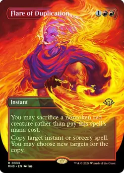 Flare of Duplication Foil Borderless Modern Horizons 3 NM MTG - Image 1