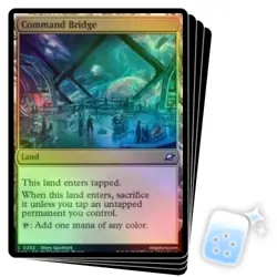FOIL COMMAND BRIDGE X4 Edge Of Eternities EOE Magic MTG MINT CARD - Image 1