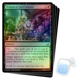 FOIL TEMPORAL INTERVENTION X4 Edge Of Eternities EOE Magic MTG MINT CARD - Image 1