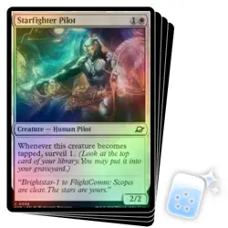 FOIL STARFIGHTER PILOT X4 Edge Of Eternities EOE Magic MTG MINT CARD - Image 1