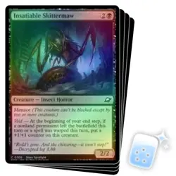 FOIL INSATIABLE SKITTERMAW X4 Edge Of Eternities EOE Magic MTG MINT CARD - Image 1