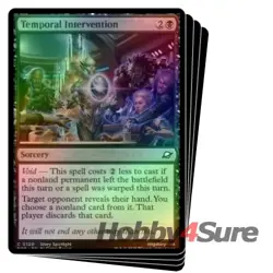 Foil Temporal Intervention X4 M/NM Magic: The Gathering MTG Edge Of Eternities - Image 1