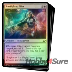 Foil Starfighter Pilot X4 M/NM Magic: The Gathering MTG Edge Of Eternities - Image 1