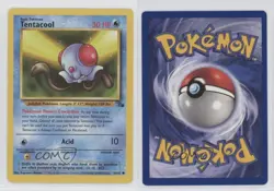 Tentacool Pokemon Fossil #56 1999 3g4 - Image 3