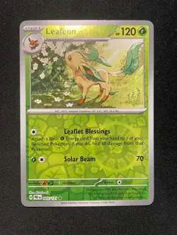 Leafeon Reverse Holo NM 005/131 SV: Prismatic Evolutions Pokemon - Image 1