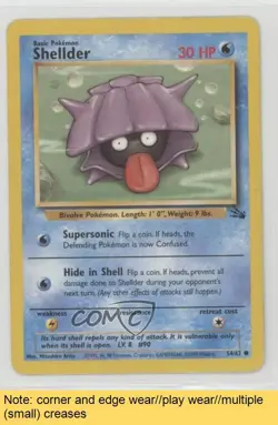 Shellder Pokemon Fossil #54 1999 READ 01ba - Image 1