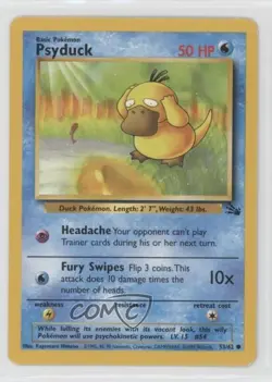 Psyduck Pokemon Fossil #53 1999 0wp8 - Image 1