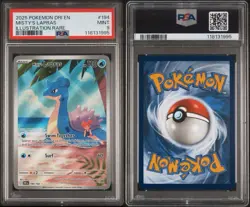 2025 POKEMON DRI EN-DESTINED RIVALS ILLUSTRATION RARE #194 MISTY'S LAPRAS PSA 9 - Image 3