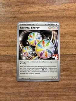 💎POKEMON PLAY PRIZE PACK SERIES 4 NON-HOLO STAMPED Reversal Energy - Image 1