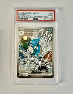 2024 POKEMON SVP EN-SV BLACK STAR PROMO #131 KINGDRA EX PSA 9 - Image 1