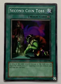 Yugioh! Second Coin Toss Legacy of Darkness LOD-083 RARE MP - Image 1