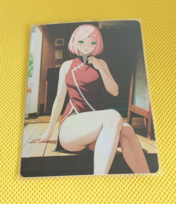 Sakura haruno Goddess Anime Waifu Girl Holo Card - Image 1