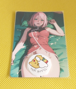 Sakura haruno Goddess Anime Waifu Girl Holo Card - Image 2