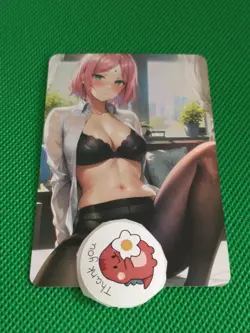 Sakura haruno Goddess Anime Waifu Girl Holo Card - Image 1