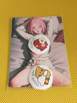 Sakura haruno Goddess Anime Waifu Girl Holo Card - Image 2