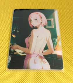 Sakura haruno Goddess Anime Waifu Girl Holo Card - Image 1