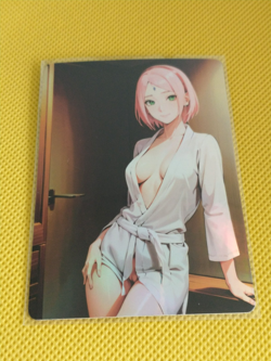 Sakura haruno Goddess Anime Waifu Girl Holo Card - Image 1