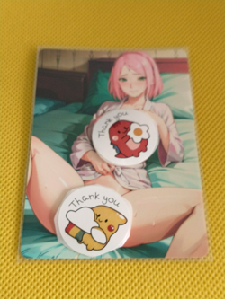 Sakura haruno Goddess Anime Waifu Girl Holo Card - Image 2