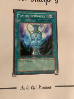 TOPF DER GROssZUGIGKEIT - 1.AUFLAGE CRV-DE043 DEUTSC Yu-Gi-Oh! CARD COMMON GAME - Image 4