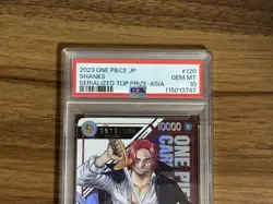 [PSA10] One Piece Card Shanks OP01-120 Flagship Battle Asia Promo Gem Mint - Image 2