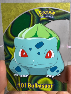 Bulbasaur #01 2000 Topps Pokemon TV Animation Edition Clear Card PC2 w/BONUS - Image 1