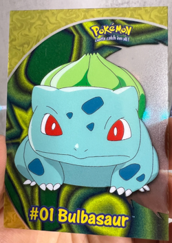 Bulbasaur #01 2000 Topps Pokemon TV Animation Edition Clear Card PC2 w/BONUS - Image 2