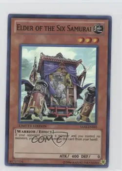 Elder of the Six Samurai YuGiOh Assault Limited Edition 1 Card Box Set 6o2 - Image 1