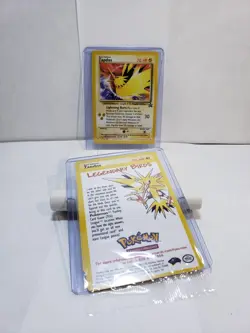 Zapdos Pokemon Movie Promo Card #23 Sealed 1999 Black Star Vintage Original - Image 3